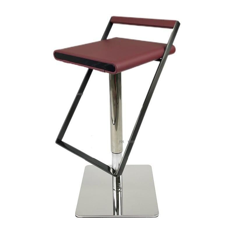 Luxury Minimalist Modern Adjustable Bar Stool with Backrest