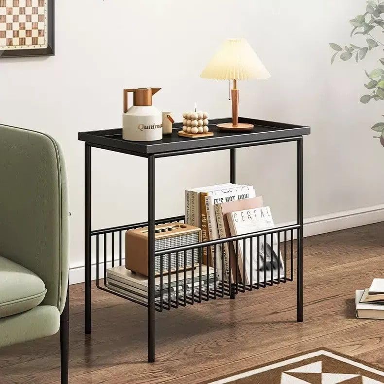 Chic Minimalist Modern Metal Side Coffee Table