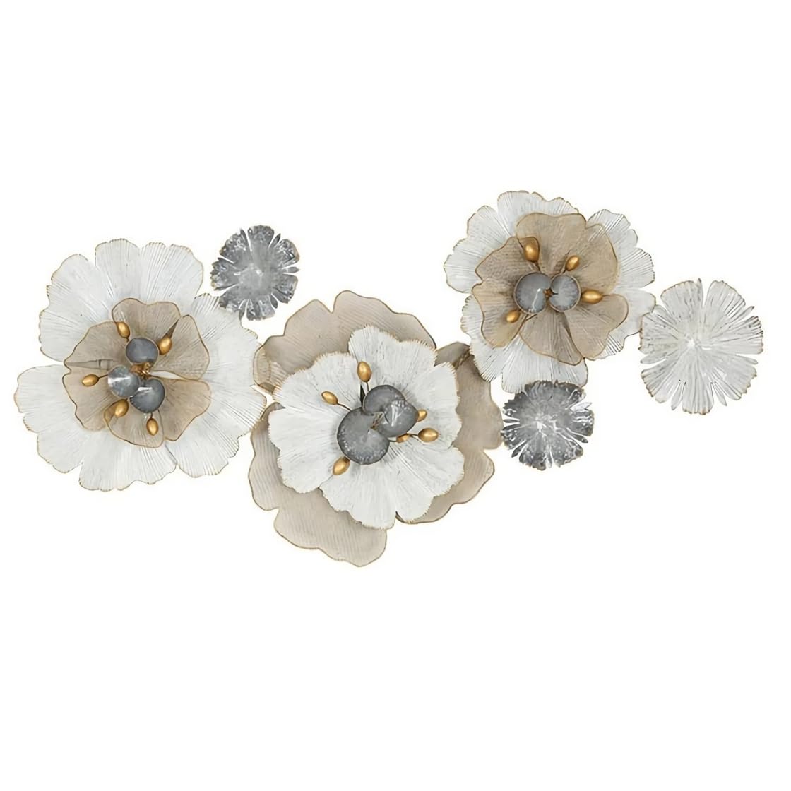 Elegant 3D Iron Flower Wall Decor