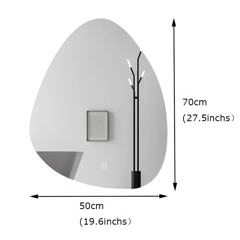 Modern Rectangular smart led Bathroom Mirror with Bluetooth Speaker &amp; Adjustable Light
