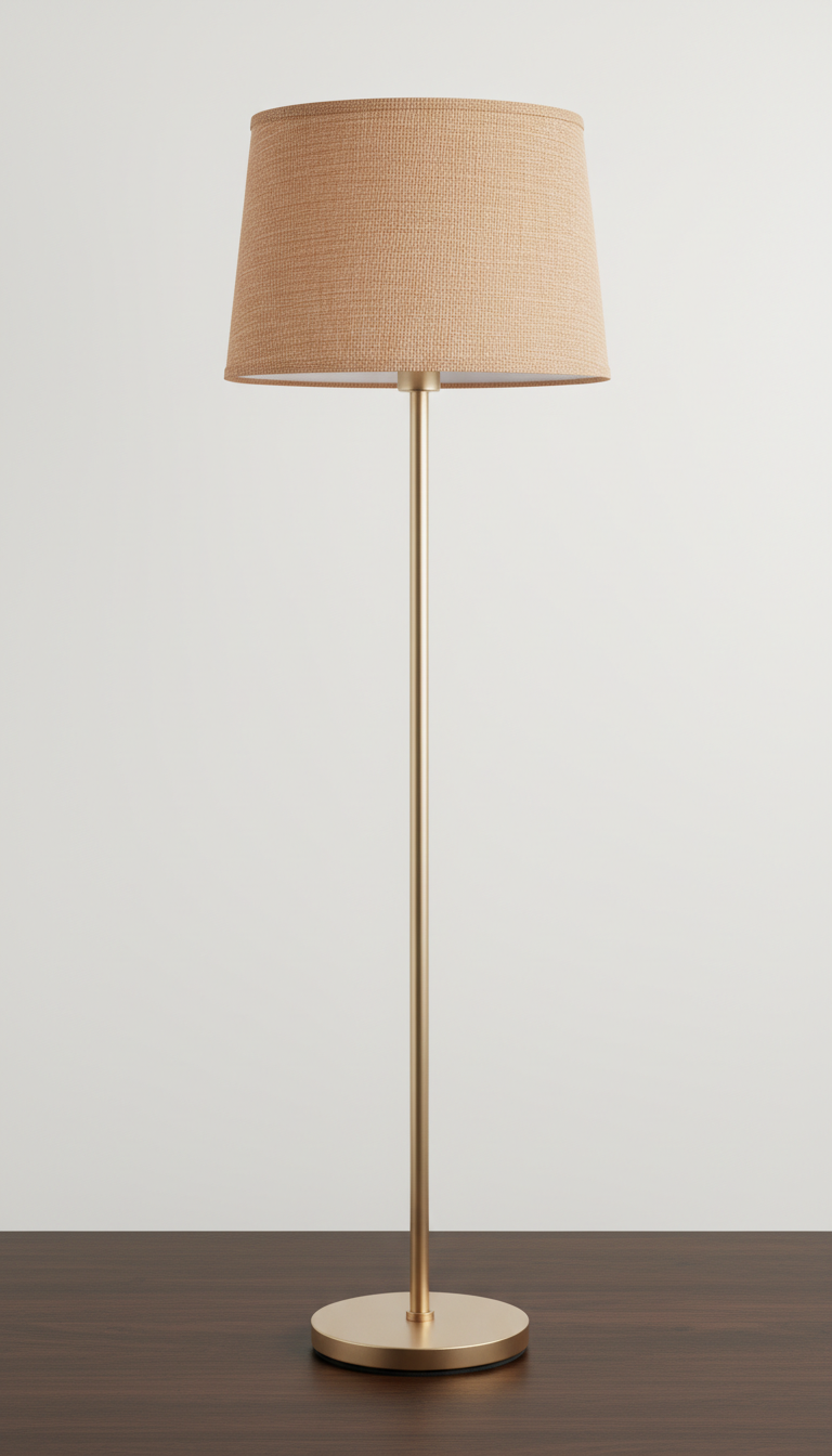 Polished Brass Floor Lamp