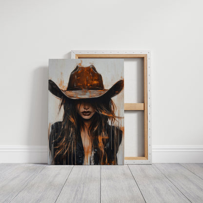 Cowgirl in Crimson – Modern Western Grit