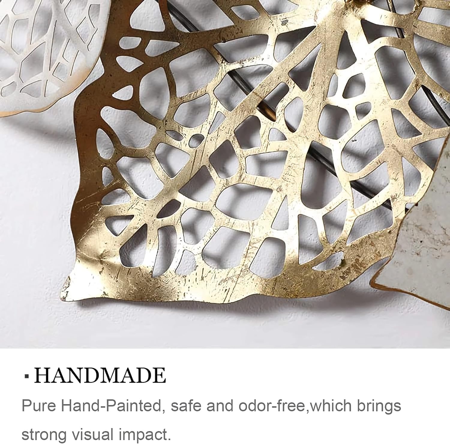 Creative Wrought Iron Leaf Wall Decor