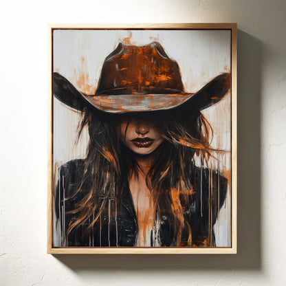 Cowgirl in Crimson – Modern Western Grit