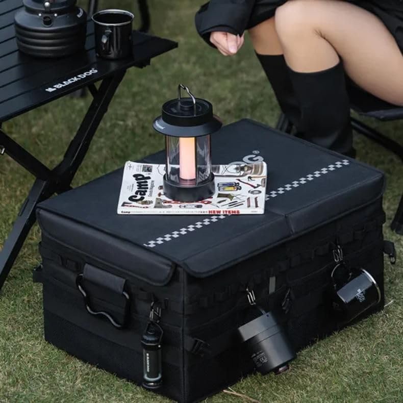 versatile 60l collapsible outdoor storage box with handle