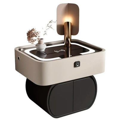 Modern Moroccan Minimalist Wooden Nightstand