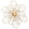 Elegant Metal Flower Wall Hanging for Living Room and Porch
