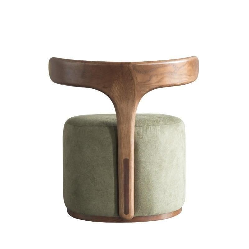 Nordic Modern Solid Wood Fabric Leisure Chair