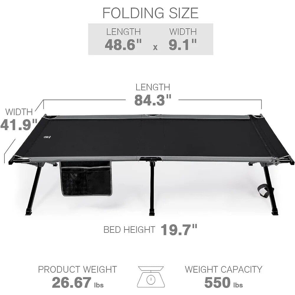 Extra-Large Heavy-Duty Camping cot