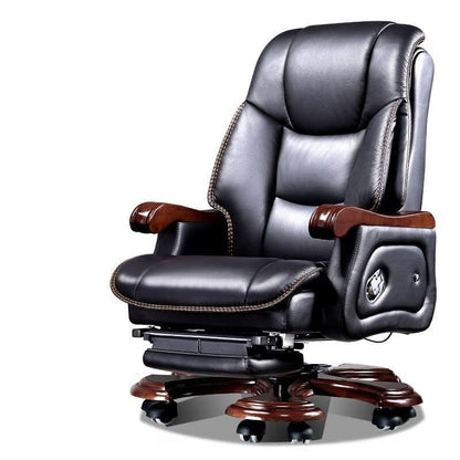 Luxury Ergonomic Swivel Office Chair with armrests and Rollers Black