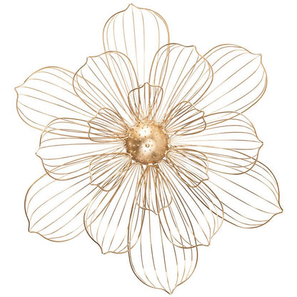 Elegant Metal Flower Wall Hanging for Living Room and Porch
