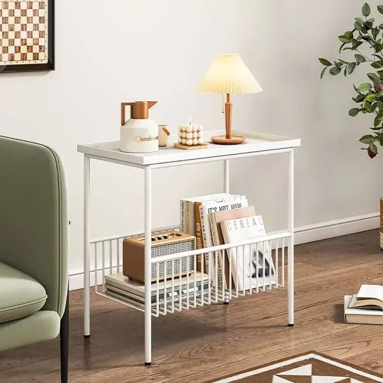 Chic Minimalist Modern Metal Side Coffee Table