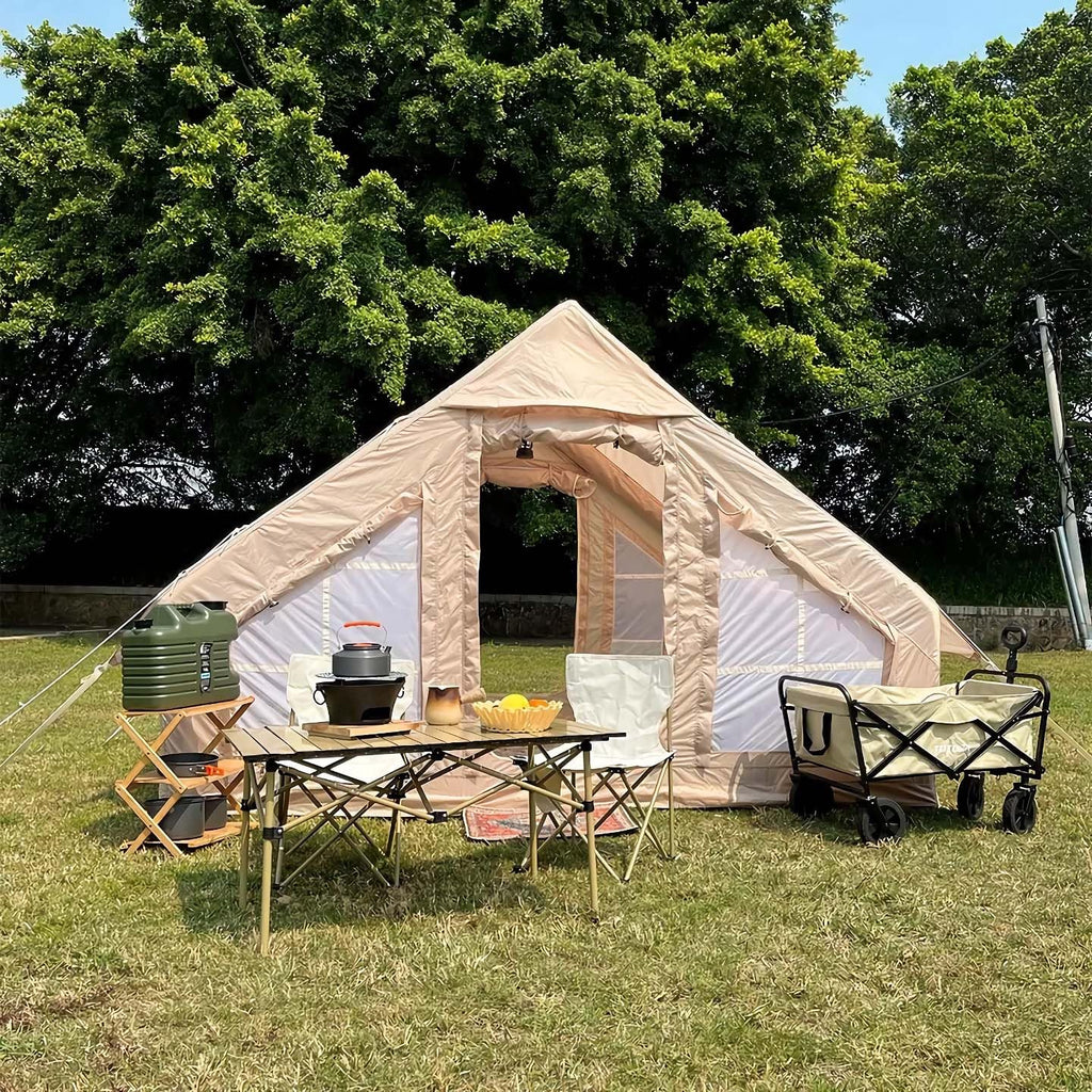 Effortless Outdoor Adventure: Inflatable Automatic Camping Tent for 5-8 People, Weatherproof & Portable