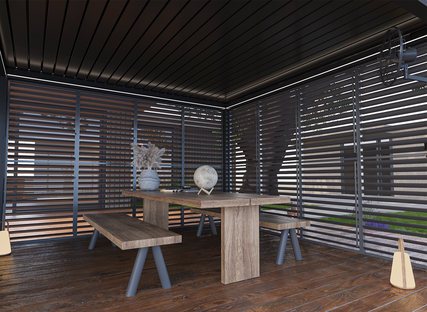 Privacy Shutter Walls