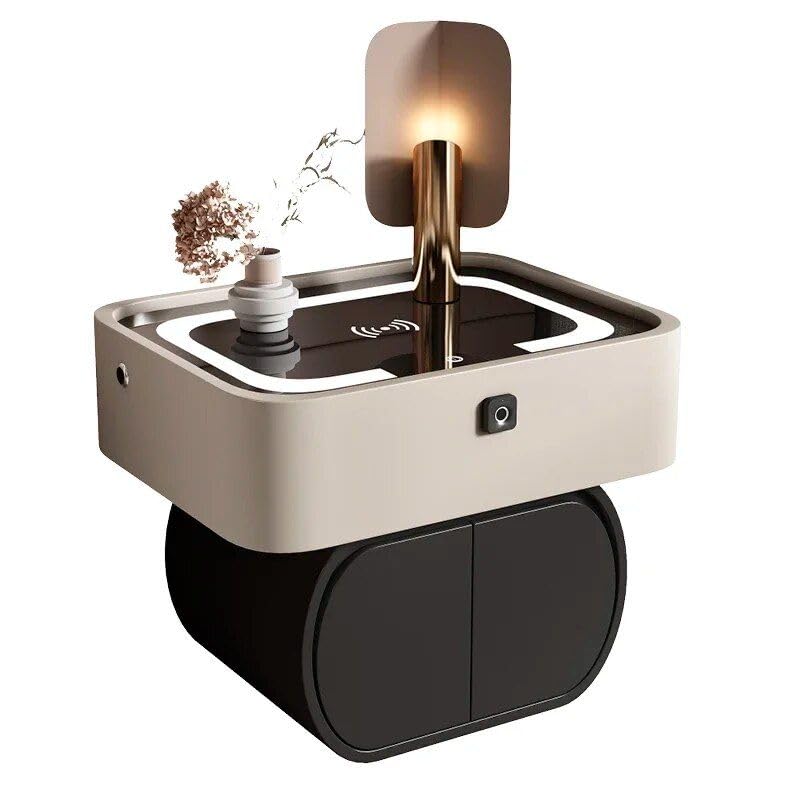 Modern Moroccan Minimalist Wooden Nightstand