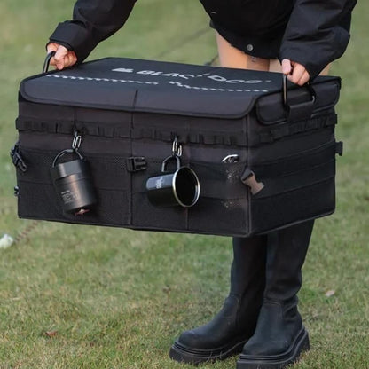 versatile 60l collapsible outdoor storage box with handle