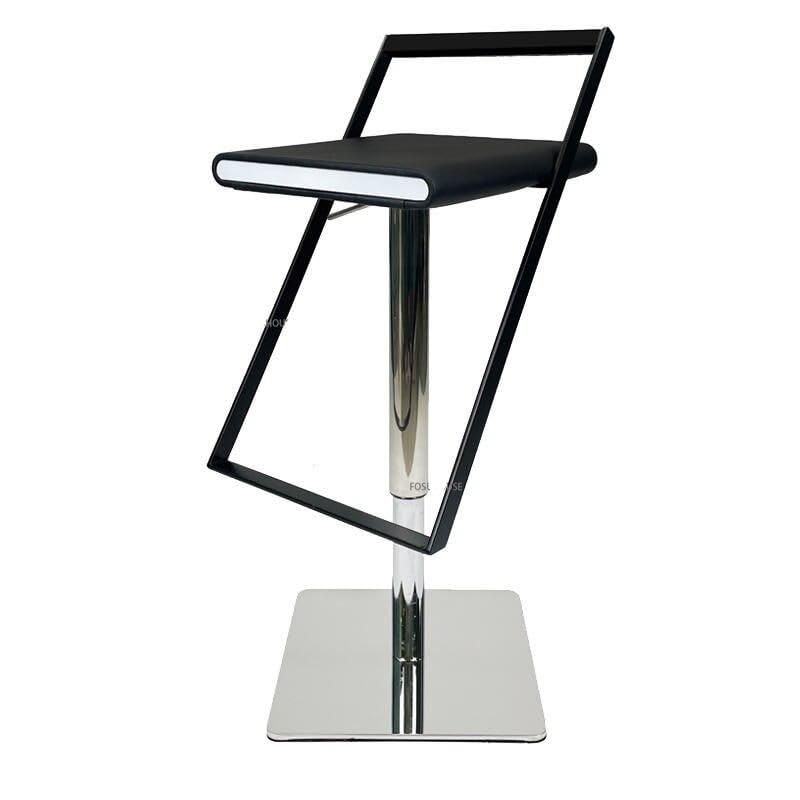 Luxury Minimalist Modern Adjustable Bar Stool with Backrest
