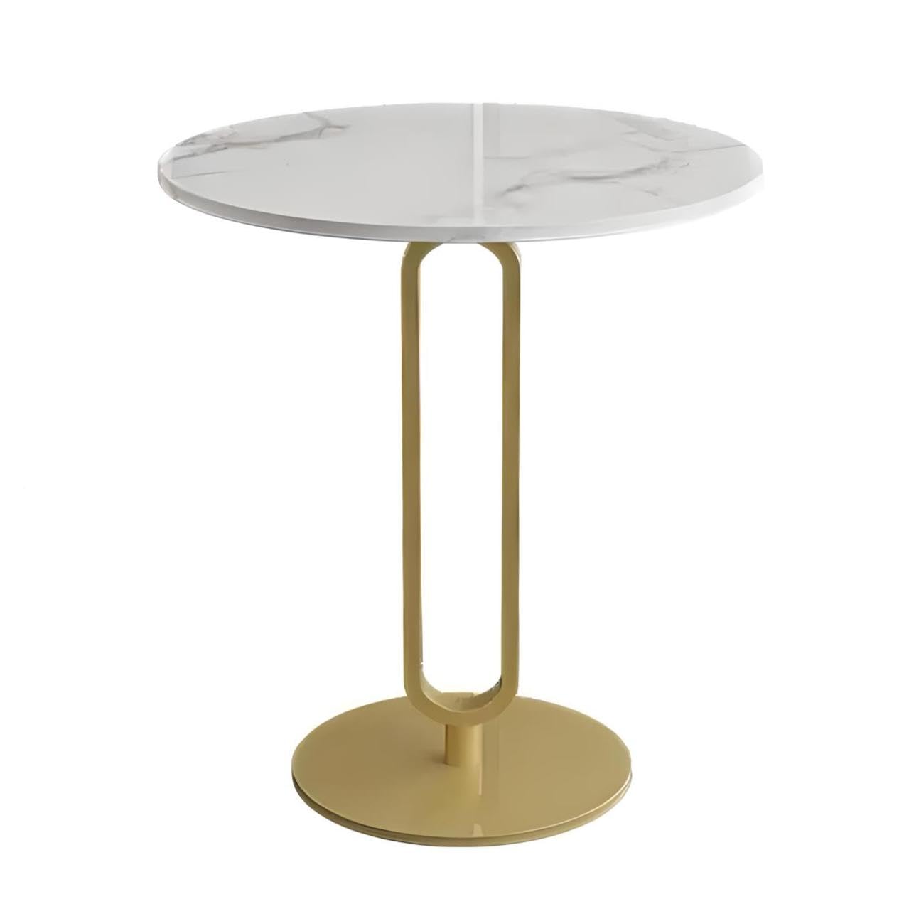 Chic Nordic-Inspired Slate Round Side Table for Modern Homes