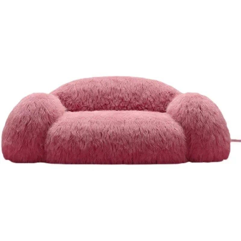 Modern Nordic Plush Sofa Chair – Luxury L-Shaped Living Room Couch