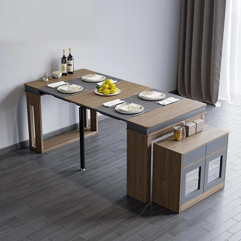 Moderner ausziehbarer Esstisch Rechteckiges Sideboard mit Stauraum