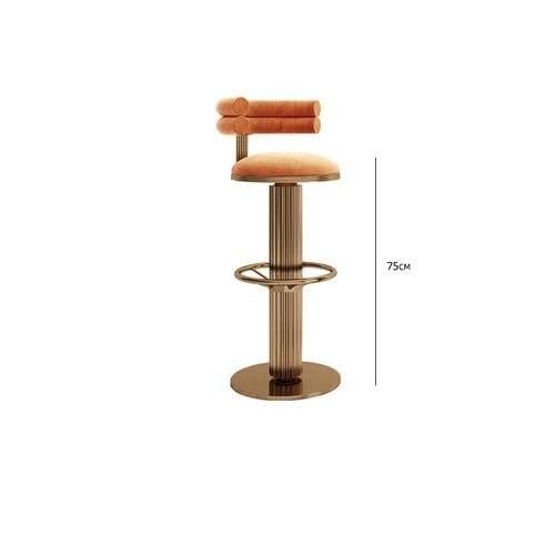 Modern Velvet Swivel Bar Chairs – Stylish Stainless Steel Stools for Bars &amp; Restaurants