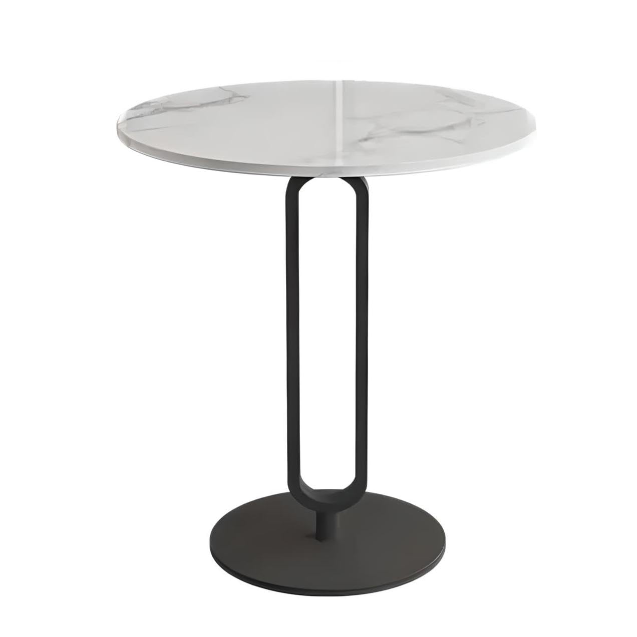 Eleganter, nordisch inspirierter, runder Beistelltisch aus Schiefer für moderne Wohnungen
