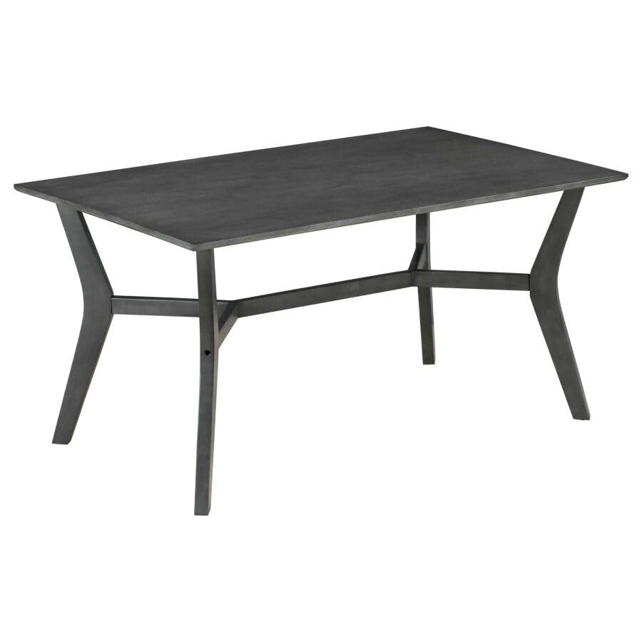 Mid-Century Modern 6-Piece Dining Set with Table, Chairs &amp; Bench