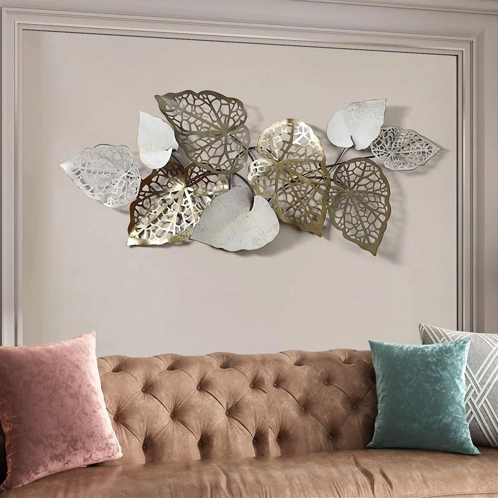 Creative Wrought Iron Leaf Wall Decor