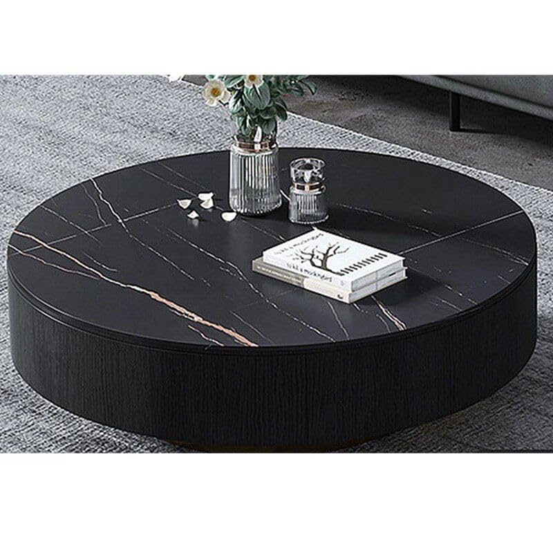 Luxury Italian Marble Sintered Stone Round Coffee Table