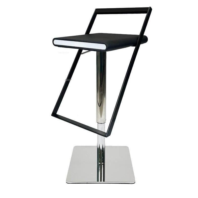 Luxury Minimalist Modern Adjustable Bar Stool with Backrest