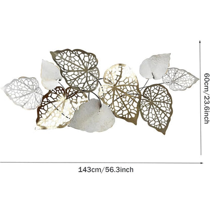 Creative Wrought Iron Leaf Wall Decor