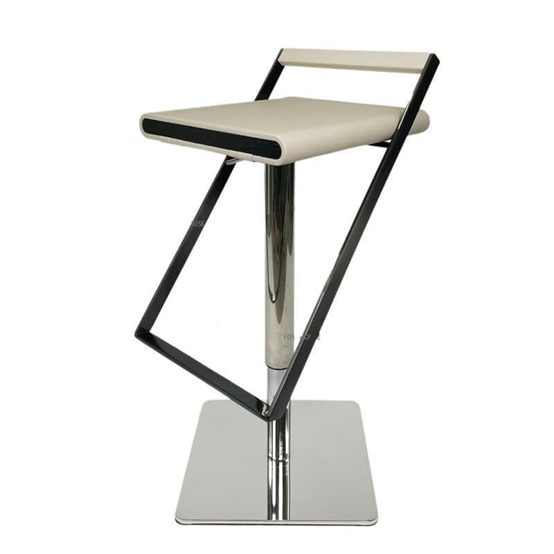 Luxury Minimalist Modern Adjustable Bar Stool with Backrest