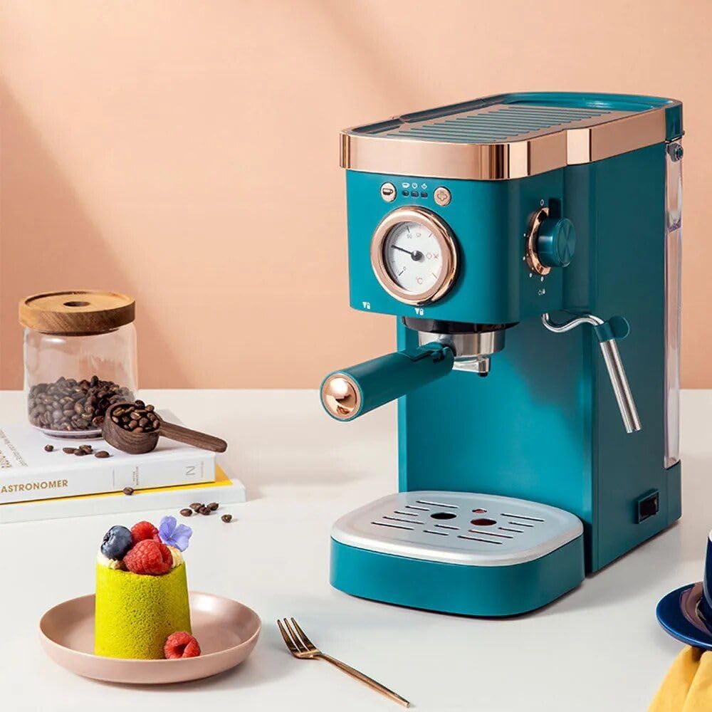 Deluxe Halbautomatische Kaffeemaschine mit Dampf-Milchaufschäumer