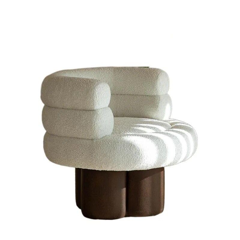 Scandinavian Modern Velvet Single Sofa Chair