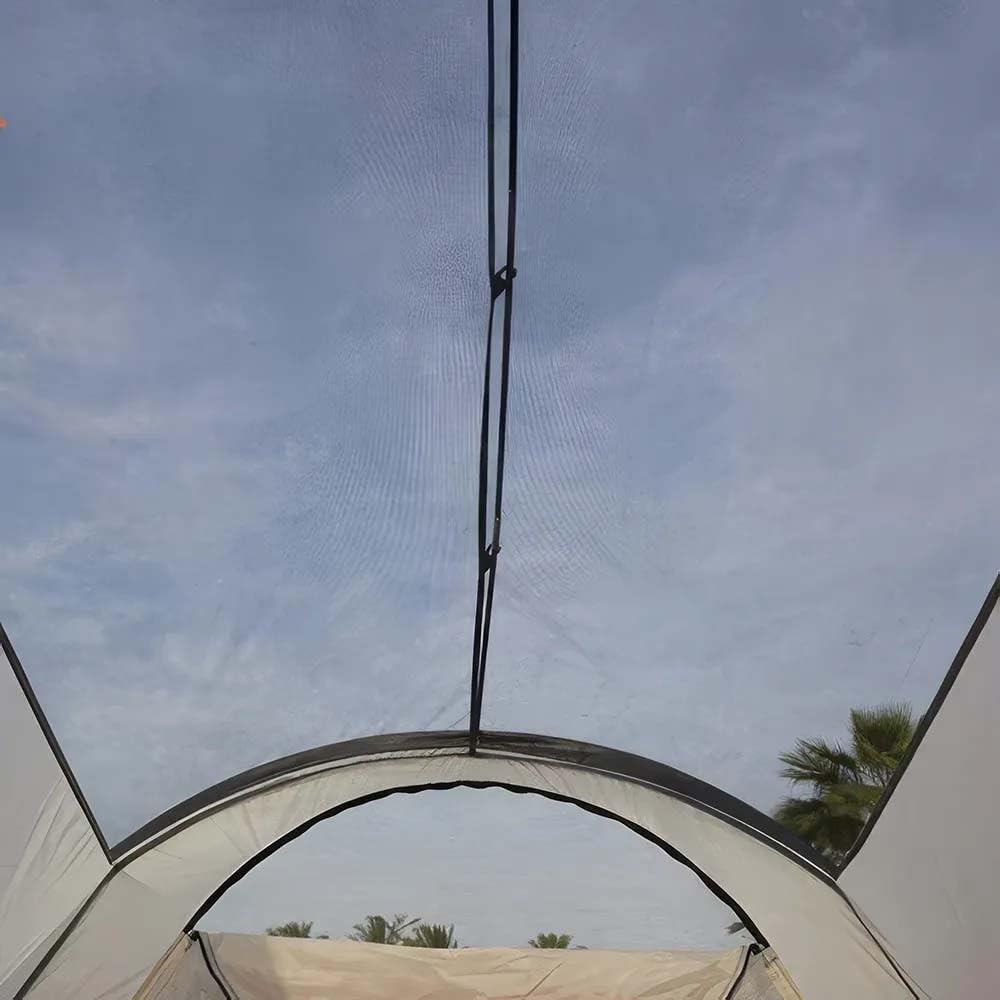 Spacious 6-8 Person Waterproof Camping Tent with Three Rooms