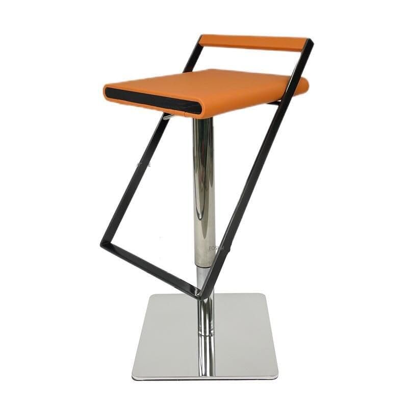 Luxury Minimalist Modern Adjustable Bar Stool with Backrest