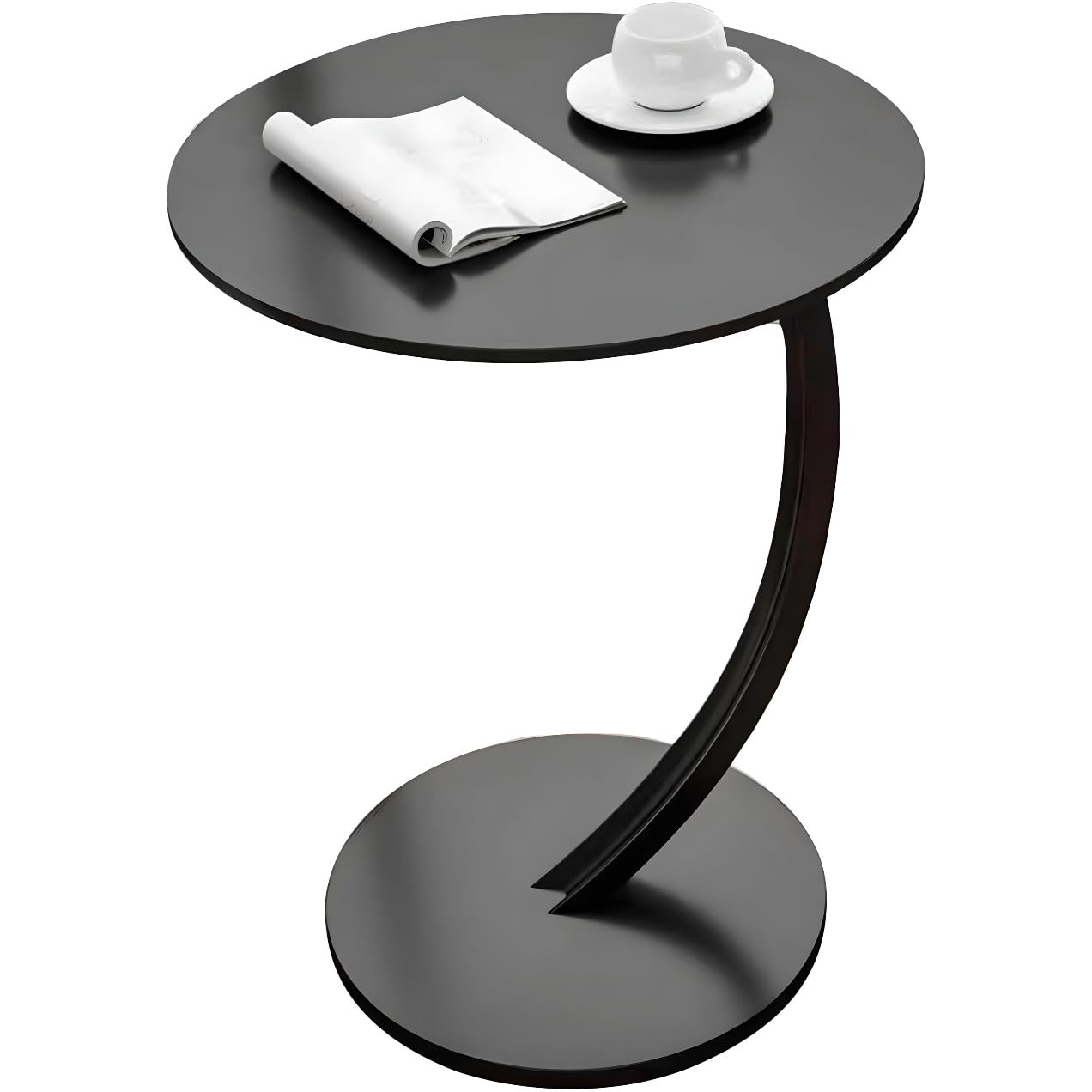 Sleek Nordic Metal Side Table - Modern Minimalist Coffee Table for Living &amp; Bedroom