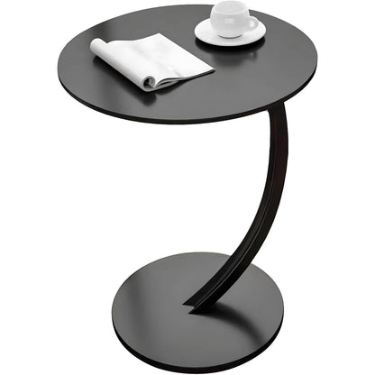 Sleek Nordic Metal Side Table - Modern Minimalist Coffee Table for Living &amp; Bedroom