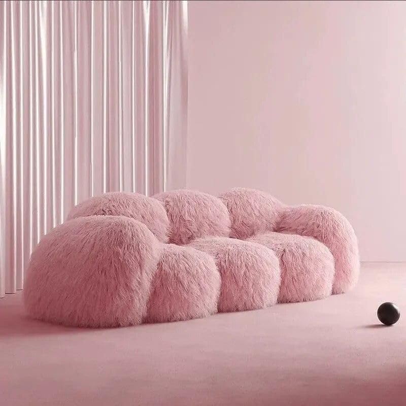 Modern Nordic Plush Sofa Chair – Luxury L-Shaped Living Room Couch
