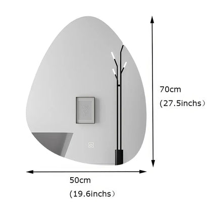 Modern Rectangular smart led Bathroom Mirror with Bluetooth Speaker &amp; Adjustable Light