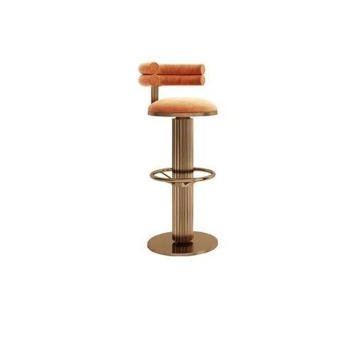 Modern Velvet Swivel Bar Chairs – Stylish Stainless Steel Stools for Bars &amp; Restaurants