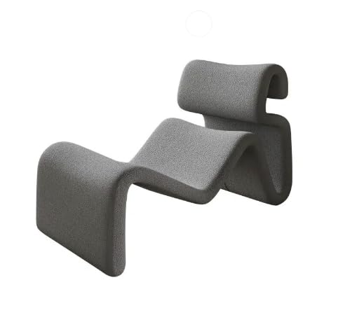 Modern Nordic Style Lazy Lounge Chair – Comfy Cashmere Single Sofa Recliner for Living Room and Balcony