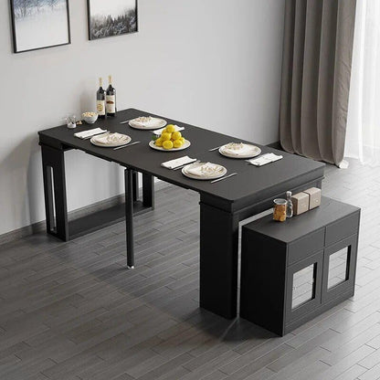Moderner ausziehbarer Esstisch Rechteckiges Sideboard mit Stauraum