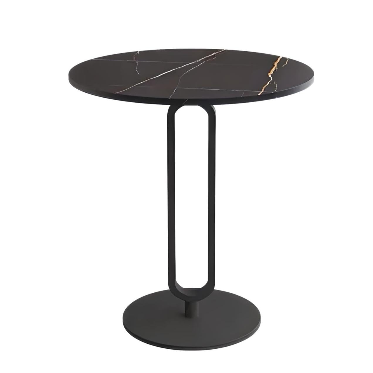 Chic Nordic-Inspired Slate Round Side Table for Modern Homes