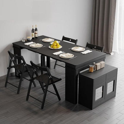 Moderner ausziehbarer Esstisch Rechteckiges Sideboard mit Stauraum
