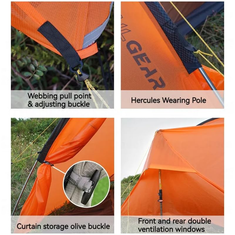 Lightweight Double Tent for Outdoor Camping & Hiking - Waterproof & Wind Resistant