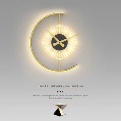 led wall lamp &amp; Clock - Indoor Decoration with Minimalist Design