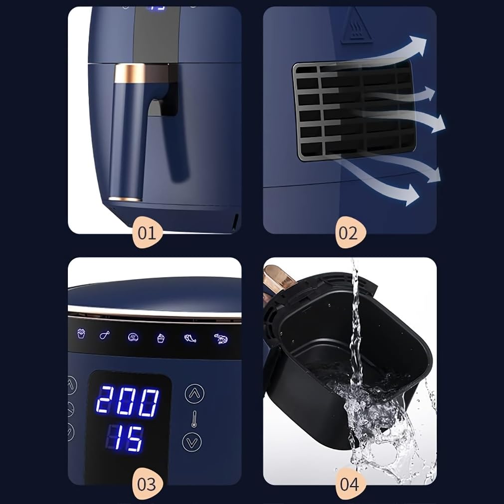 6,5l intelligente LCD-Fritteuse - Touch-Steuerung, multifunktionaler Küchenbegleiter