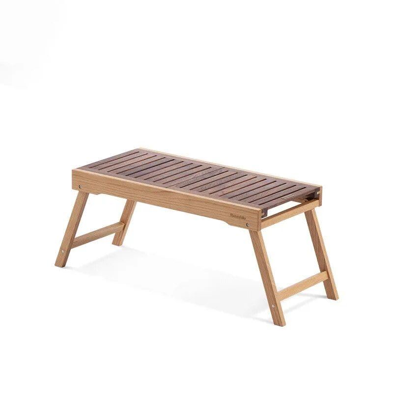 Versatile Pine & Black Walnut Folding Table - Perfect for picnics, bbqs, and Outdoor Adventures