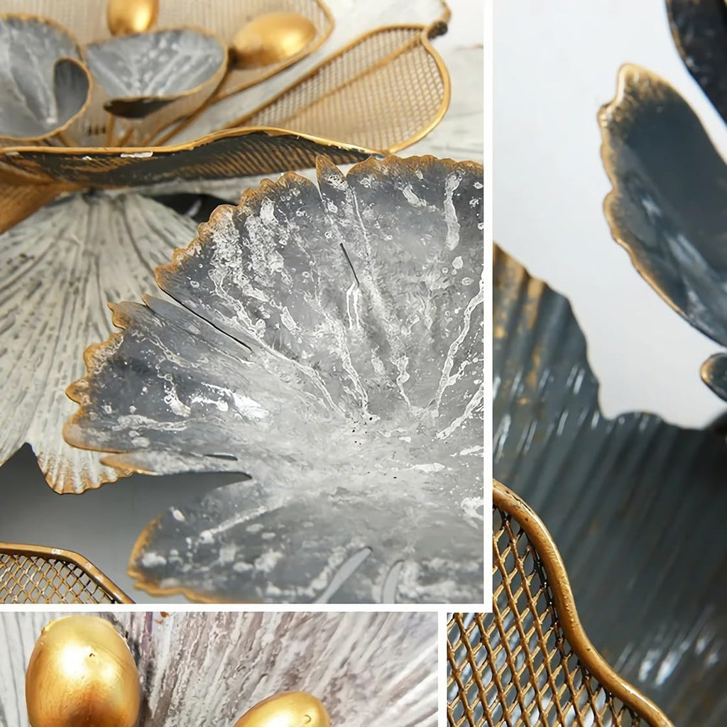 Elegant 3D Iron Flower Wall Decor